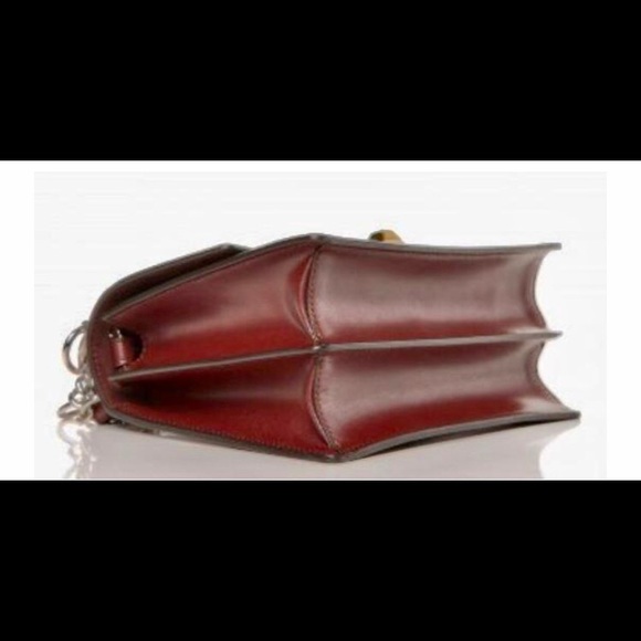 ❌SOLD❌  FENDI KAN SMALL BURGUNDY CALFSKIN MINI BAG - Picture 2 of 13